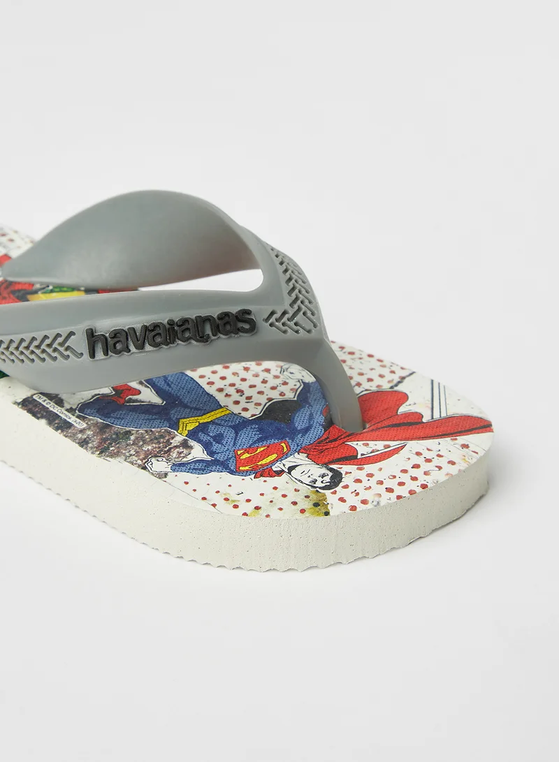 havaianas Kids Max Herois Flip Flops White