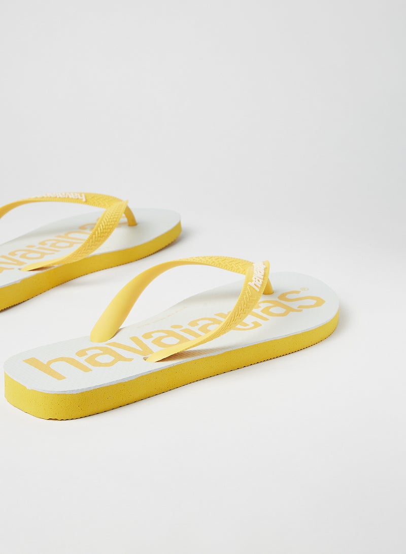 havaianas - Logo Mania Flip Flops Gold Yellow - Image 1