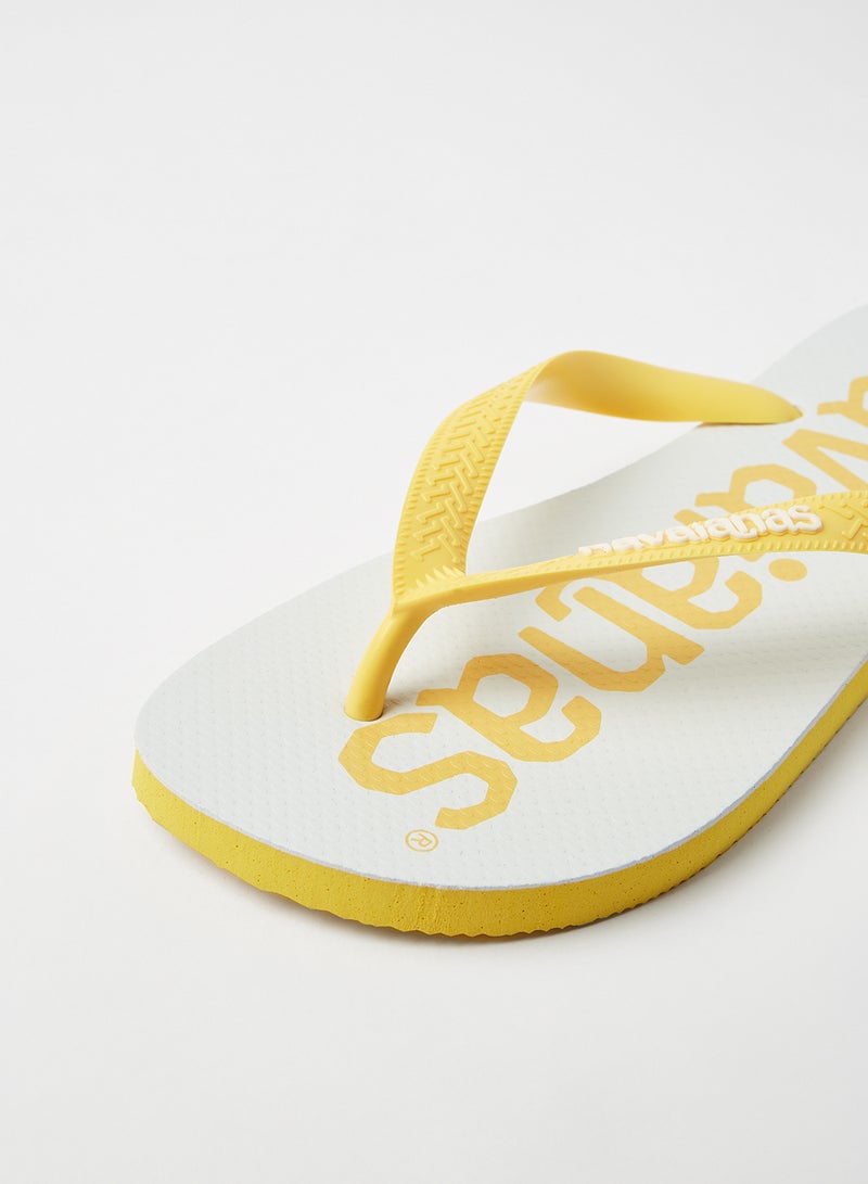 havaianas - Logo Mania Flip Flops Gold Yellow - Image 1