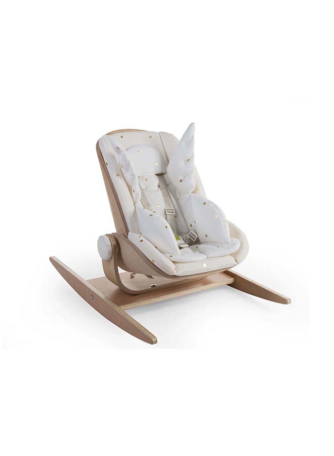 CHILDHOME - Evolu 2 & Lambda - Universal Seat Cushion Jersey Gold Dots - Image 1