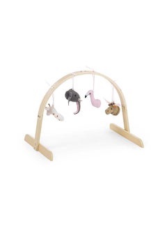 CHILDHOME Baby Gym Universal Round + Gymtoys Felt Animal Set Of 4  - Image 2