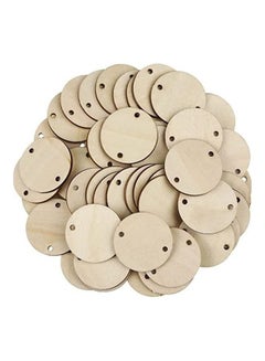Bememo 100-Piece Circle Tag with 2 Hole 