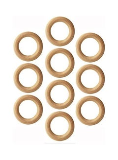 10-Piece 55mm Natural Unfinished Solid Teething Rings - v1614495938/N44780645A_1