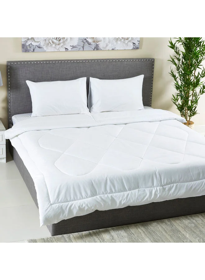 Home Box Wellington 3-Piece Solid King Comforter Set