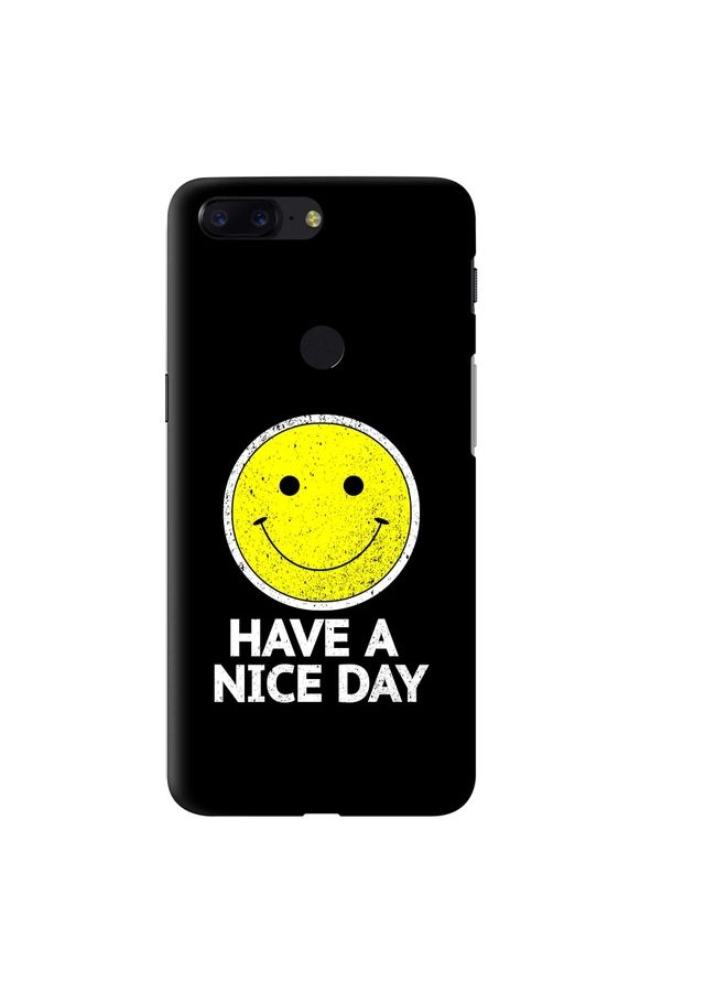Stylizedd - Designed OnePlus 5T Case Cover Yellow/Black - Image 1