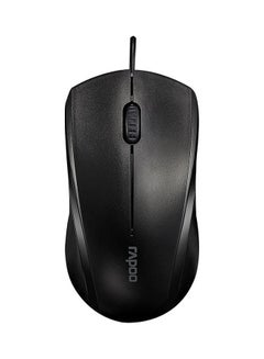 Rapoo Wired Optical Mouse Black  - Image 1