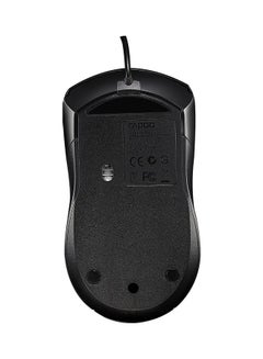 Rapoo Wired Optical Mouse Black  - Image 4
