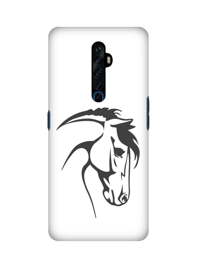 Stylizedd - Snap Basic Series Printed Case Cover For Oppo Reno2 Arab Stallion - Image 1