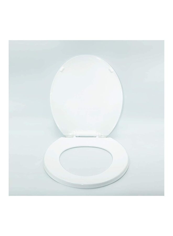 Toilet Seat Lid Cover White 40x36cm 