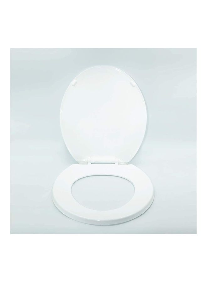 Uni flo Toilet Seat Lid Cover White 40x36cm  - Image 1