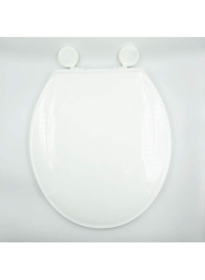 Uni flo Toilet Seat Lid Cover White 40x36cm  - Image 2