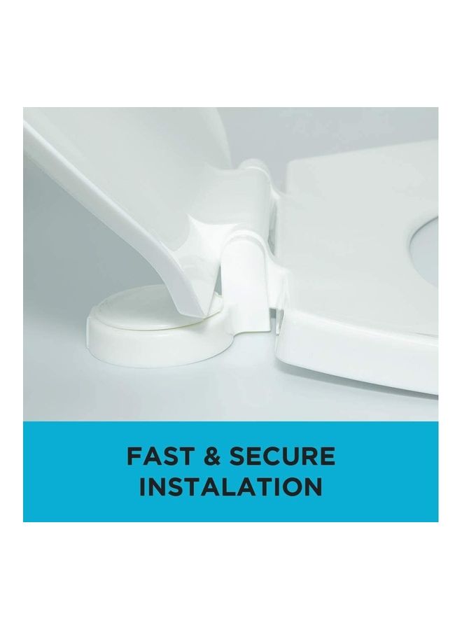 Uni flo Toilet Seat Lid Cover White 40x36cm  - Image 3