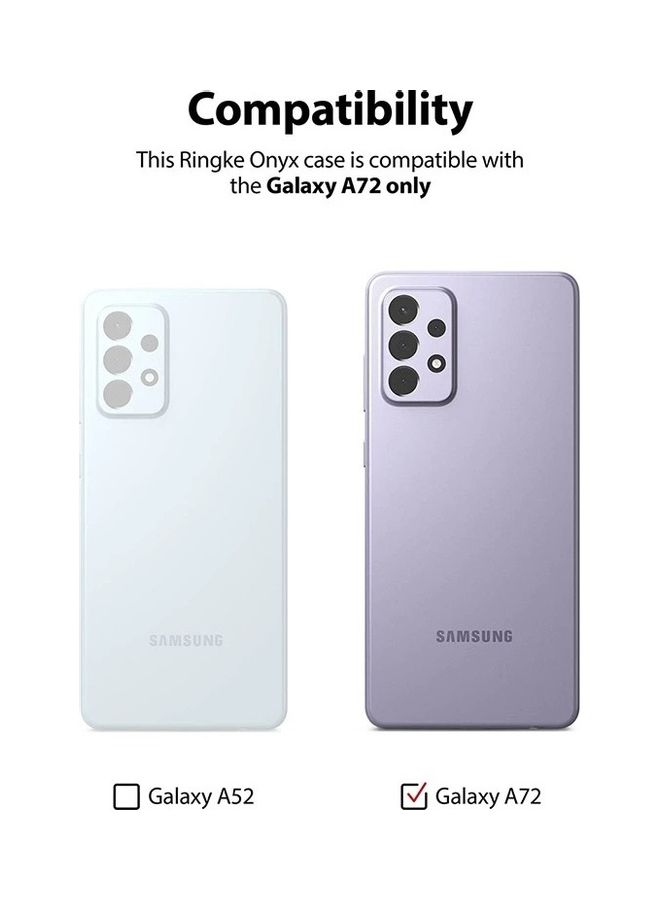 Ringke Tough Rugged Durable Shockproof Flexible Premium TPU Protective Case Cover For Samsung Galaxy A72 5G Dark Blue - Image 2