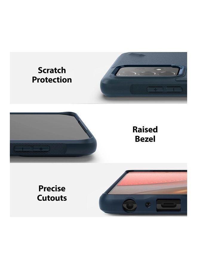 Ringke Tough Rugged Durable Shockproof Flexible Premium TPU Protective Case Cover For Samsung Galaxy A72 5G Dark Blue - Image 3
