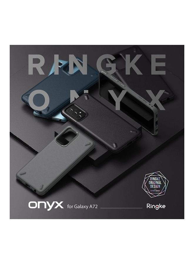 Ringke Tough Rugged Durable Shockproof Flexible Premium TPU Protective Case Cover For Samsung Galaxy A72 5G Dark Blue - Image 4