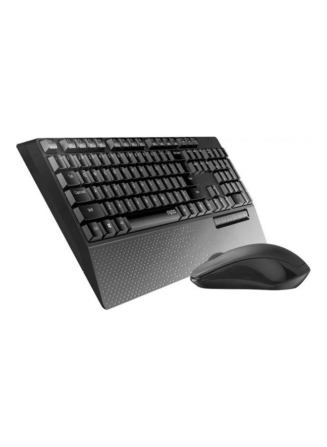 Rapoo Wireless Spill-resistant Keyboard And Mouse Combo Black - Image 2