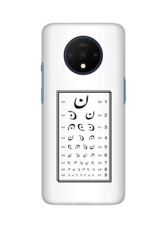 Stylizedd OnePlus 7T Case Slim Snap Basic Series Customized Mobile Cover Hard PC Shield Matte Finish Print [Designed for OnePlus 7T] - Eye Test Multicolour