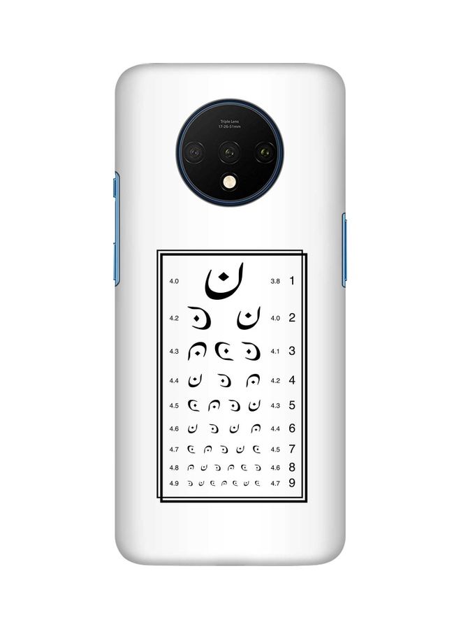 Stylizedd - Stylizedd OnePlus 7T Case Slim Snap Basic Series Customized Mobile Cover Hard PC Shield Matte Finish Print [Designed for OnePlus 7T] - Eye Test Multicolour - Image 1