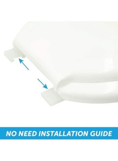 Uni flo Toilet Seat Lid Cover White 45x36.5cm  - Image 2