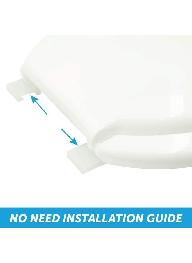 Uni flo Toilet Seat Lid Cover White 45x36.5cm  - Image 2