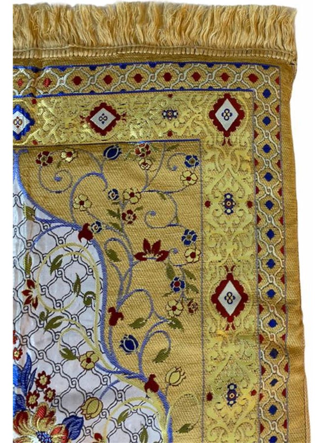 بساط صلاة مبطن أخضر/أصفر/أزرق/أحمر - Image 2