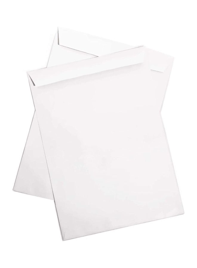 Libra 50-piece A4 Size Self Sealed Envelop 100gsm -Plain White - Image 1