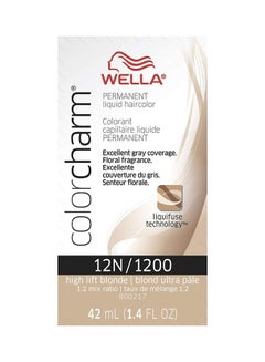 Color Charm Permanent Hair Colour 12N/1200 High Lift Blonde 42ml