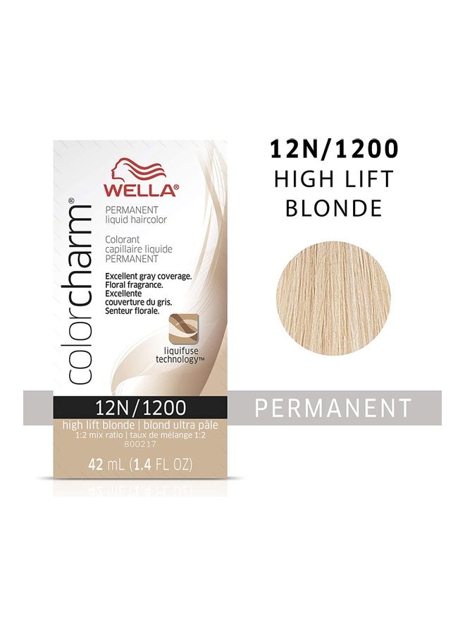 WELLA - Color Charm Permanent Hair Colour 12N/1200 High Lift Blonde 42ml - Image 1