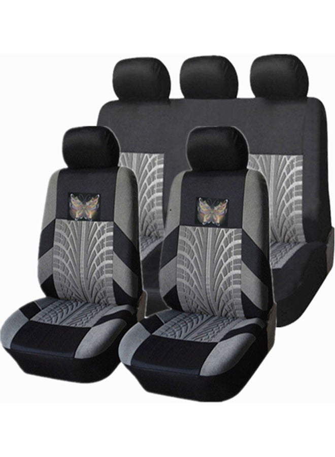 طقم أغطية مقاعد أمامية وخلفية للسيارة تناسب جميع السيارات مكون من 9 قطع - Image 1