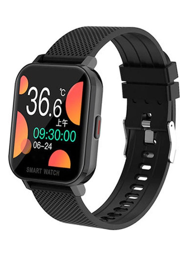 MT28 Smart Watch With Body Temperature-Oxygen Level-Measures Heart Rate-Blood Pressure – Calls & Messages Compatible With Android And IOS Black