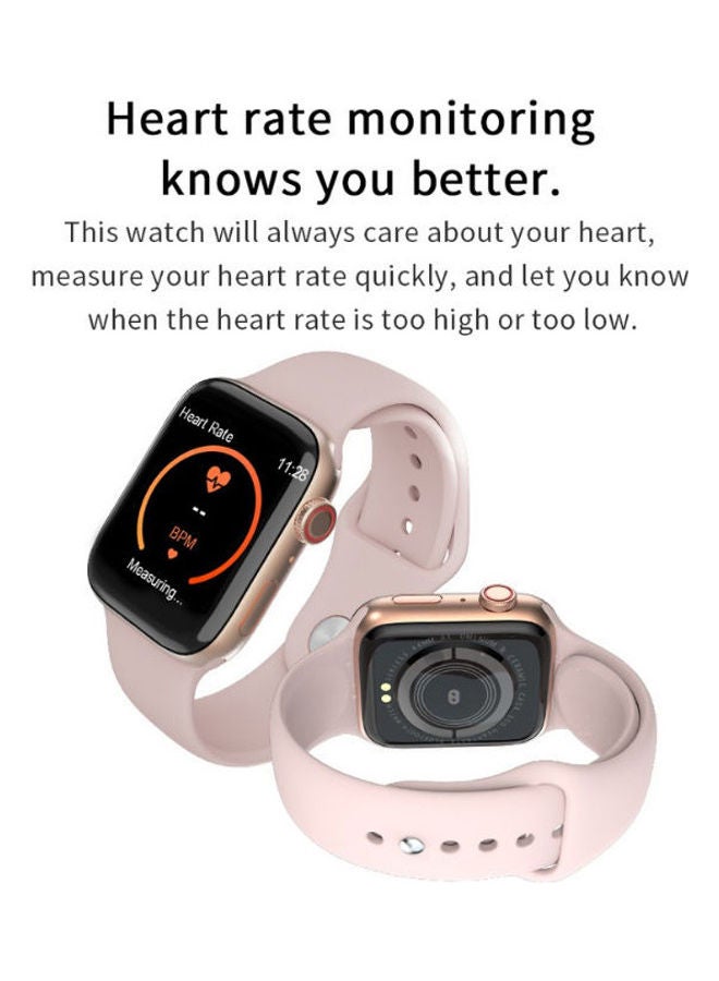 K90 Smart Watch Full Touch Screen, Massages & Calls Compatible With Android And IOS Rose Gold - Image 2