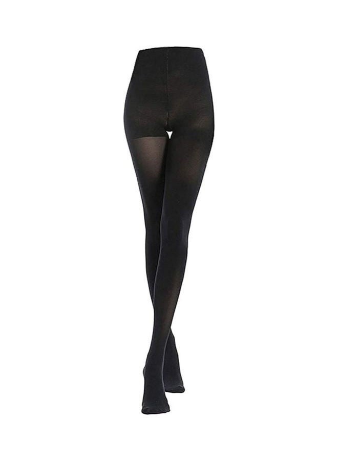 Glamroot Stretchable High Waist Stocking Tights Black  - Image 2