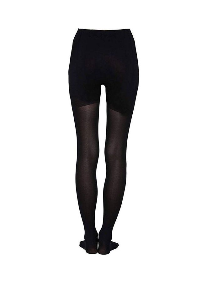 Glamroot Stretchable High Waist Stocking Tights Black  - Image 4