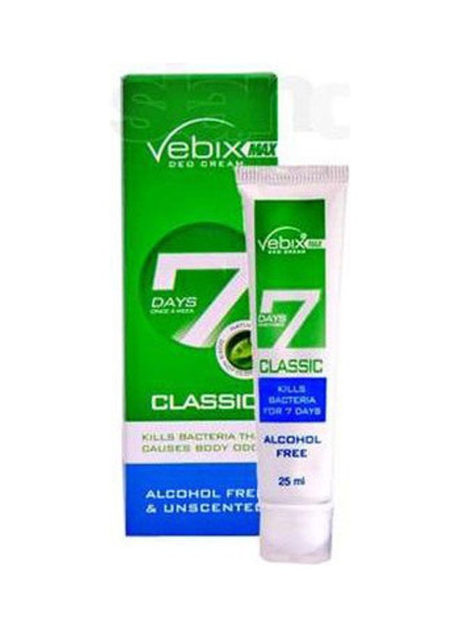 Deodrant Cream Classic Clear 25grams
