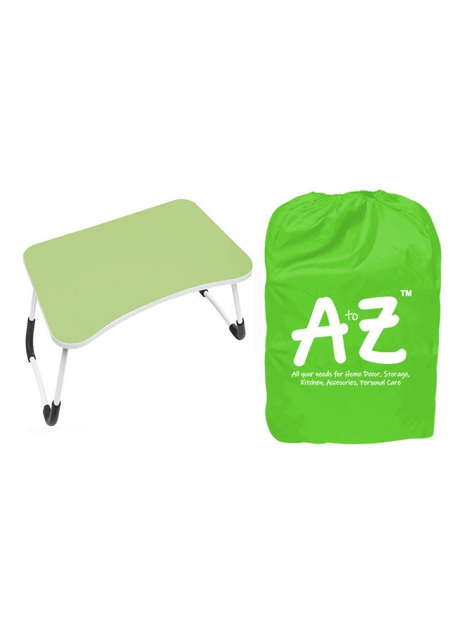 A TO Z Foldable Laptop Table Green/White/Black 65x60x29cm  - Image 1