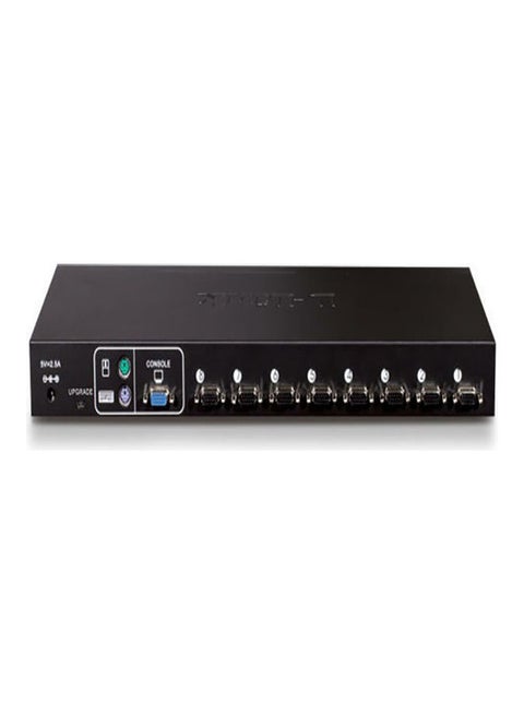 8-Port RackMountable Combo KVM Network Switch Black