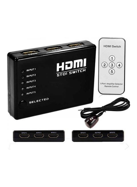 5 Port 1080 P Video Hdmi Switcher Multicolour