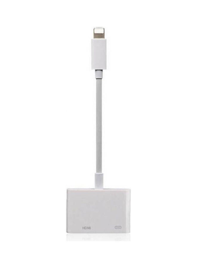 Generic - Lightning To Hdmi Hd Converter For Ipad, Iphone 6 And 6 Plus And Iphone 5 White - Image 1