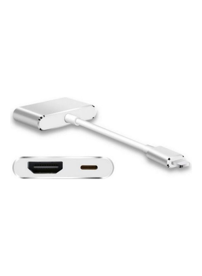 Generic - Lightning To Hdmi Hd Converter For Ipad, Iphone 6 And 6 Plus And Iphone 5 White - Image 1