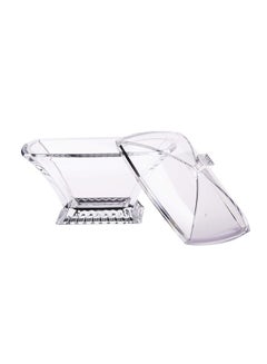AZAD Rectangular Candy Bowl With Lid Clear 260ml  - Image 2