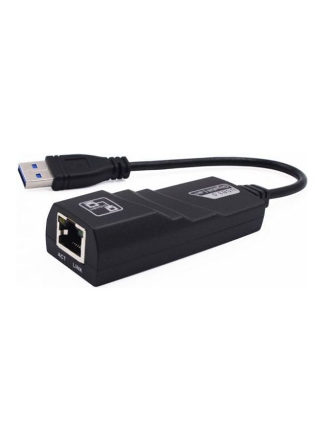 محول سلكي فائق السرعة من USB 3.0 إلى منفذ ايثرنت RJ45 لجهاز ماك بوك أسود - Image 2