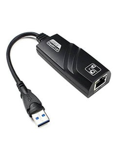 Ethernet Adapter Portable Usb 3.0 To Rj45 10/100 /1000 Mbps Network Lan Wired Adapter For Chromebook, Macbook, Mac Pro/Mini, Imac, Xps, Surface Pro, Ultrabook, Windows, Linux, Pc Black