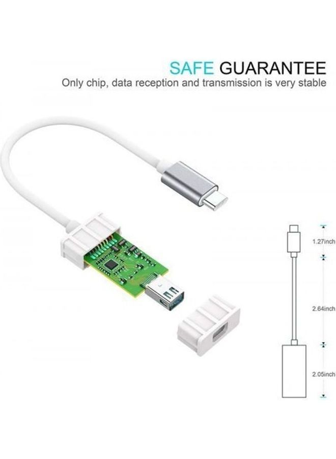 Usb Type C To Mini Display Port Adapter For Macbook Port Air Ipad Pro 2018 Surface Dell Samsung Silver - Image 3