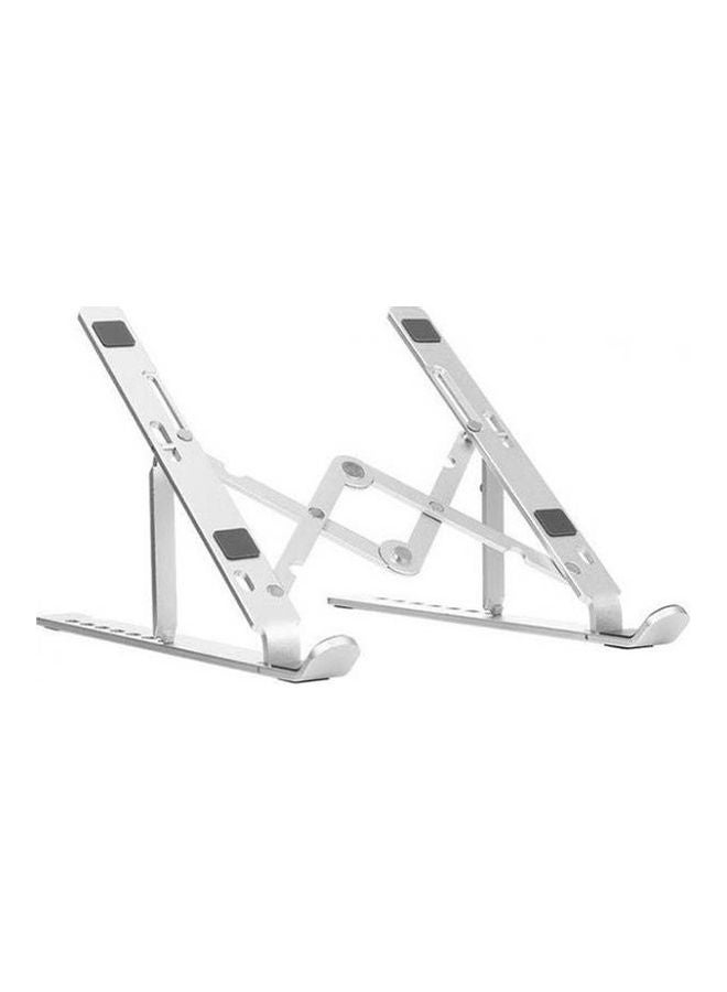 Laptop Stand Aluminum 7 Level Adjustable Silver  - Image 1