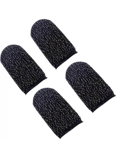 Mobile Game Controller Finger Sleeve Sets, Anti-Sweat Breathable Full Touch Screen Sensitive Shoot Aim Joysticks Finger Set For Pubg/Knives Out/Rules Of Survival-( 4 Pcs )-Multicolor
