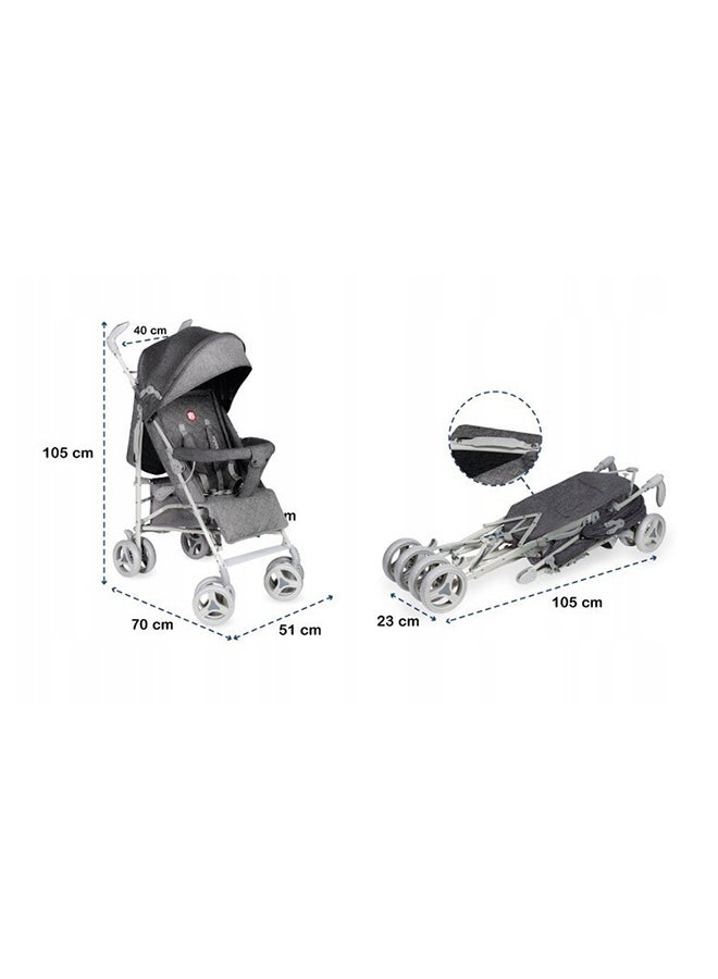 lionelo - Irma Stroller Grey/Dark Grey - Image 1