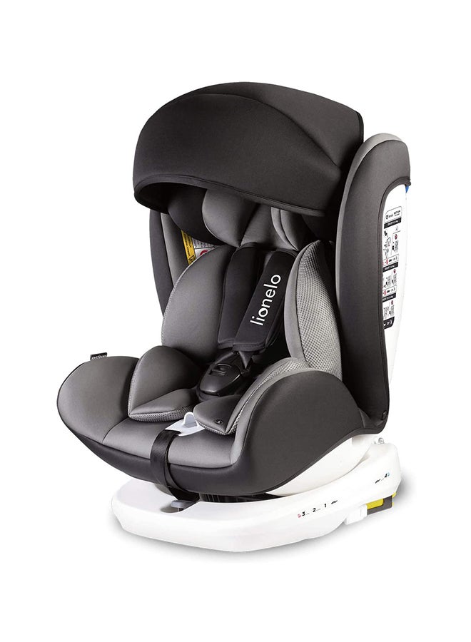 lionelo Bastiaan 360 Baby Car Seat - Grey/White Base  - Image 2