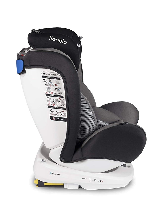 lionelo Bastiaan 360 Baby Car Seat - Grey/White Base  - Image 3