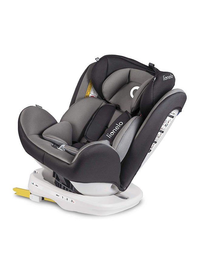 lionelo Bastiaan 360 Baby Car Seat - Grey/White Base  - Image 4