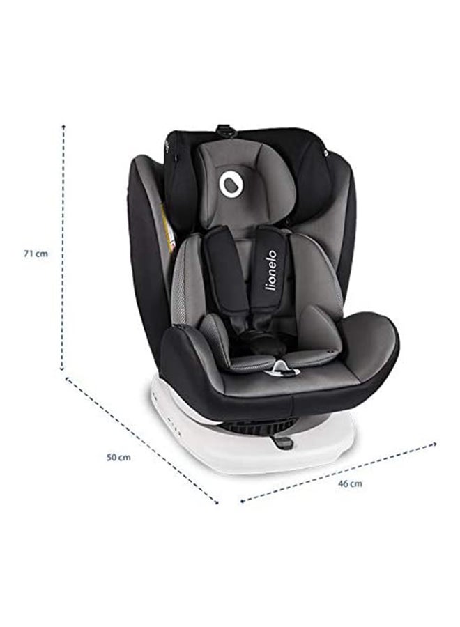 lionelo Bastiaan 360 Baby Car Seat - Grey/White Base  - Image 5
